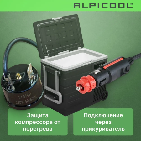 Компрессорный автохолодильник Alpicool U65 (12/24V)